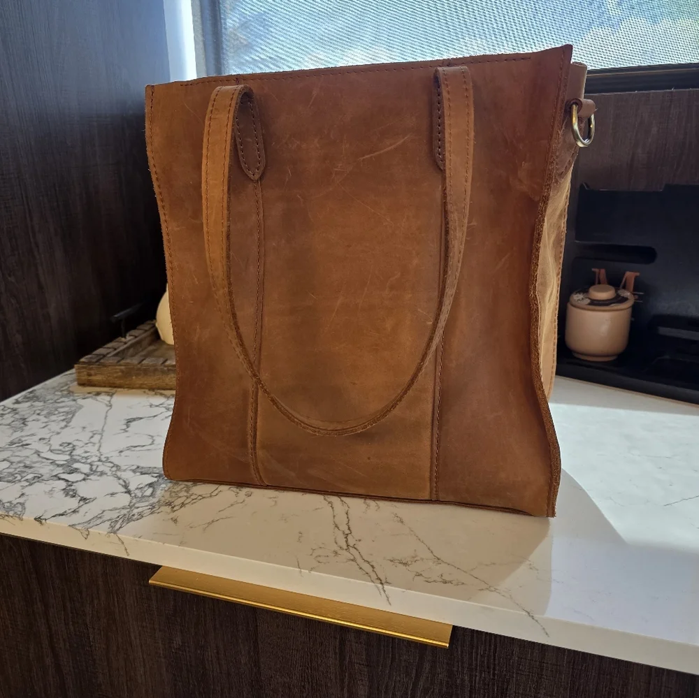Portland Leatger Leather Tote Bag